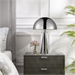 Posh Living Bradford Table Lamp USB Charger Chrome