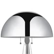 Posh Living Bradford Table Lamp USB Charger Chrome