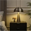 Posh Living Bradford Table Lamp USB Charger Stainless Steel