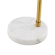 Posh Living Kendric Table Lamp 5ft Power Cord Marble Stone Base Brass
