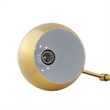 Posh Living Kendric Table Lamp 5ft Power Cord Marble Stone Base Brass