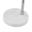 Posh Living Kendric Table Lamp 5ft Power Cord Marble Stone Base Chrome