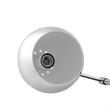 Posh Living Kendric Table Lamp 5ft Power Cord Marble Stone Base Chrome