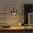 Posh Living Kendric Table Lamp 5ft Power Cord Marble Stone Base Stainless Steel