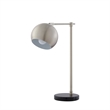 Posh Living Kendric Table Lamp 5ft Power Cord Marble Stone Base Stainless Steel