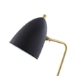 Posh Living Parth Table Lamp 5ft Power Cord Marble Stone Base Black