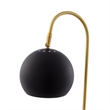 Posh Living Ambar Table Lamp 5ft Power Cord Marble Stone Base Black