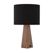 Posh Living Catarina Table Lamp 5ft Power Cord USB Charger Black