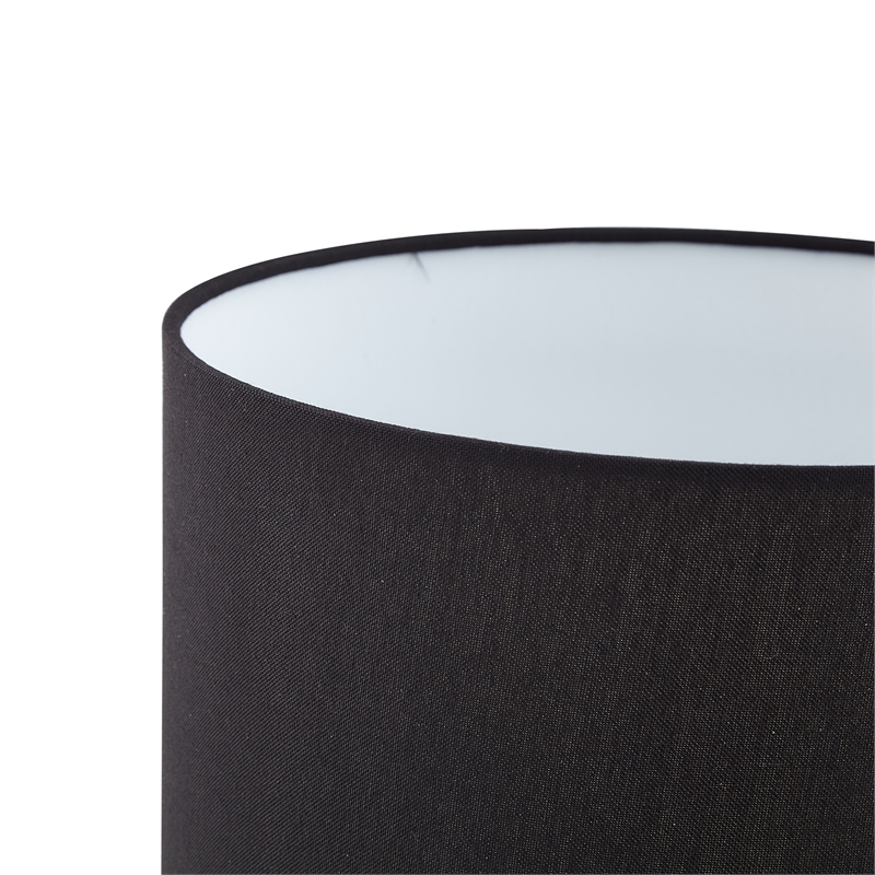 Posh Living Catarina Table Lamp 5ft Power Cord USB Charger Black