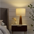 Posh Living Catarina Table Lamp 5ft Power Cord USB Charger White
