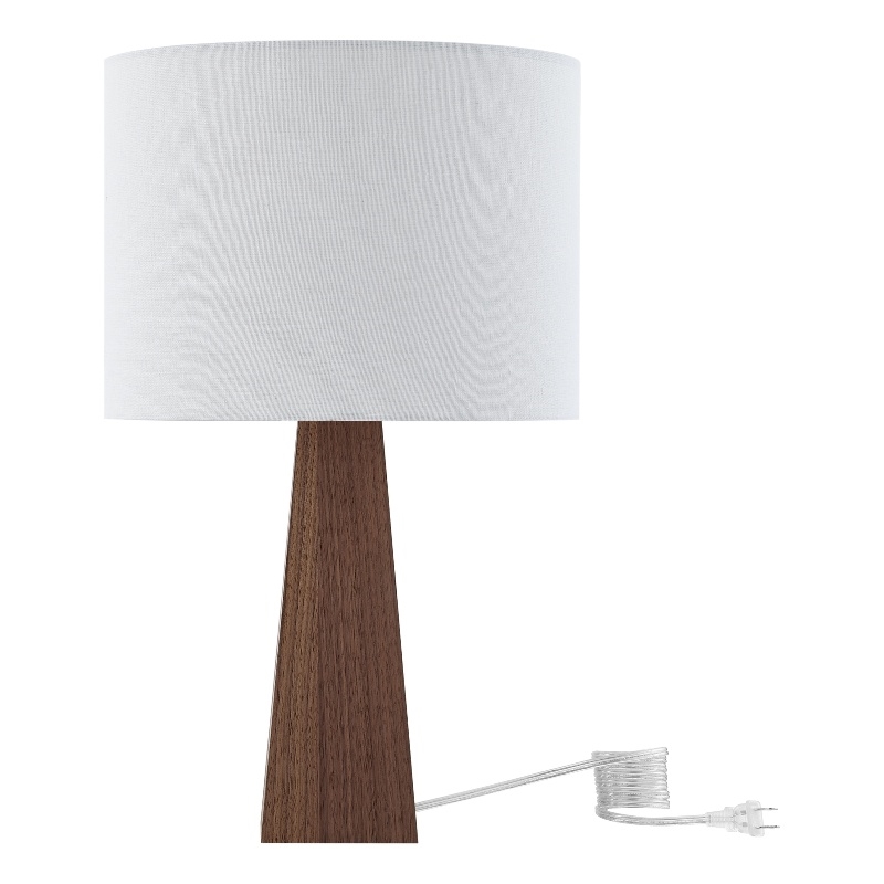 Posh Living Catarina Table Lamp 5ft Power Cord USB Charger White