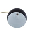 Posh Living Lillia Floor Lamp 6ft Power Cord Marble Stone Base Black