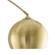 Posh Living Lillia Floor Lamp 6ft Power Cord Marble Stone Base Brass