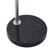 Posh Living Lillia Floor Lamp 6ft Power Cord Marble Stone Base Stainless Steel