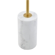 Posh Living Malaika Floor Lamp 6ft Power Cord Marble Stone Base Black