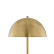 Posh Living Malaika Floor Lamp 6ft Power Cord Marble Stone Base Brass/White