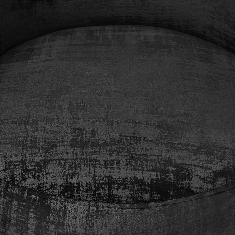 Posh Living Kenzleigh Velvet Accent Chair Black/Gold