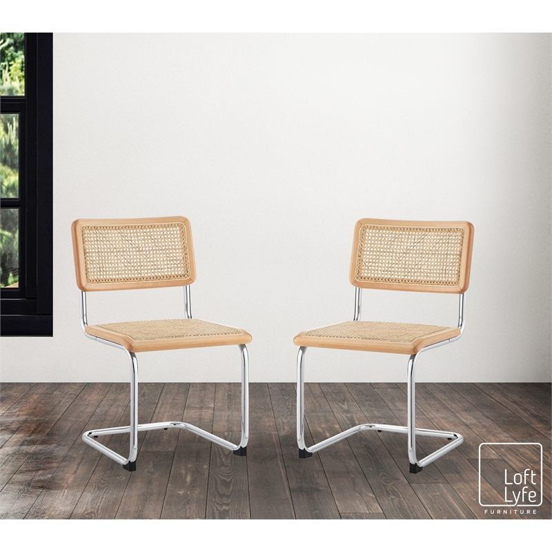 Posh Living Asiyah  Dining Chair (Set of 2) Oak