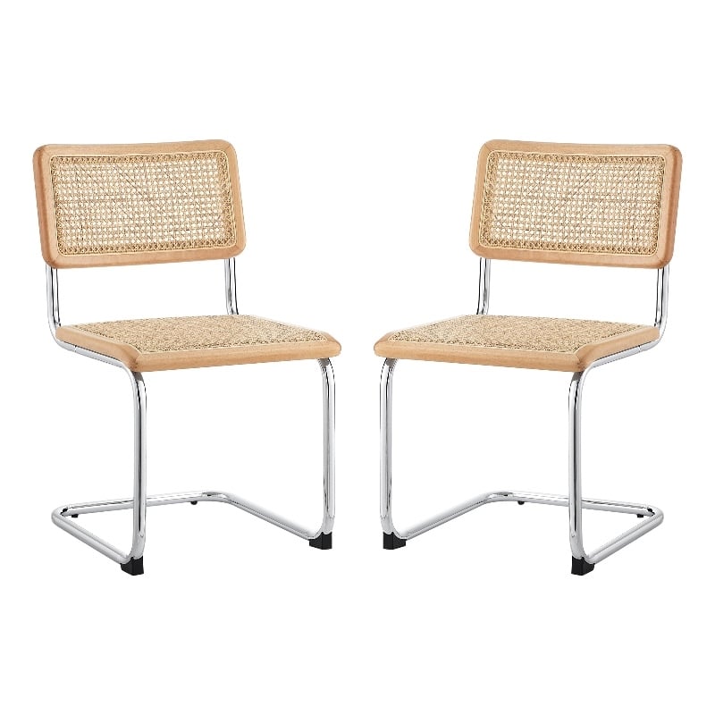 Posh Living Asiyah  Dining Chair (Set of 2) Oak