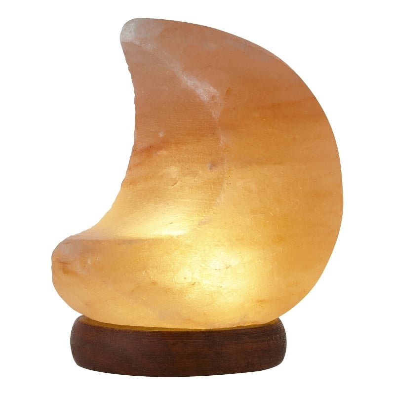 Posh Living Adria Moon Salt Lamp 8 Color Modes