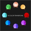 Posh Living Adlee Round Salt Lamp 8 Color Modes