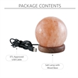 Posh Living Adlee Round Salt Lamp 8 Color Modes