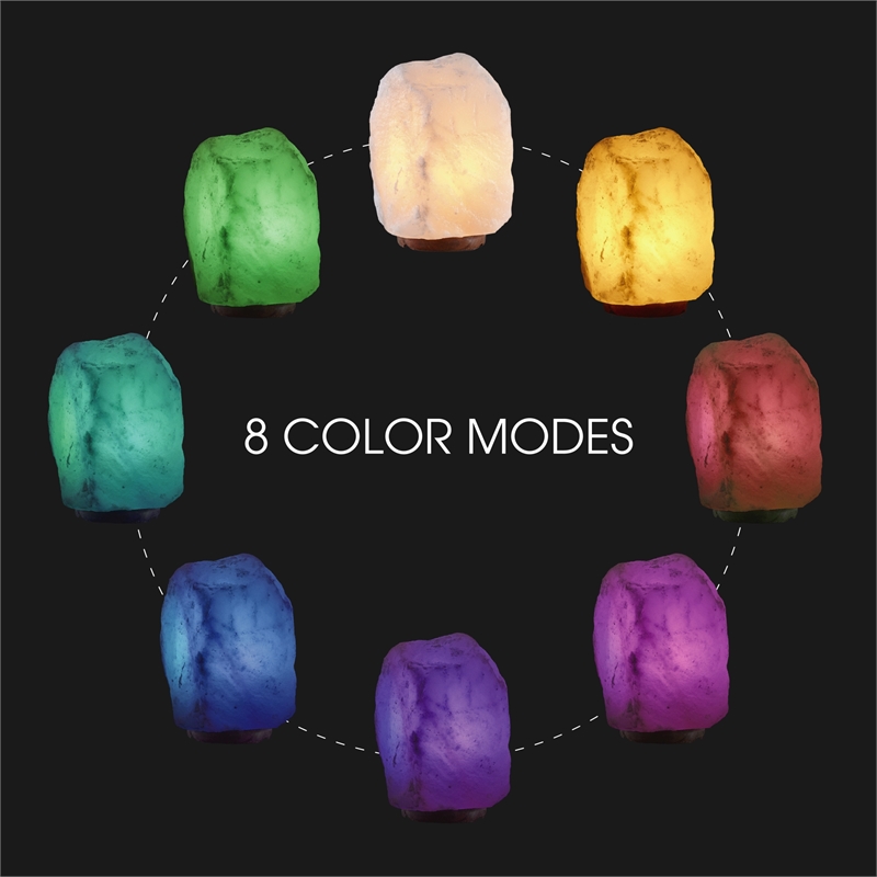 Posh Living Tytan Salt Lamp 8 Color Modes