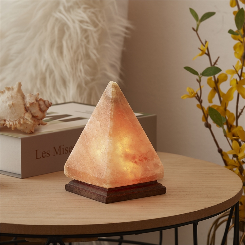 Posh Living Zacharias Piramide Salt Lamp 8 Color Modes