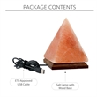 Posh Living Zacharias Piramide Salt Lamp 8 Color Modes