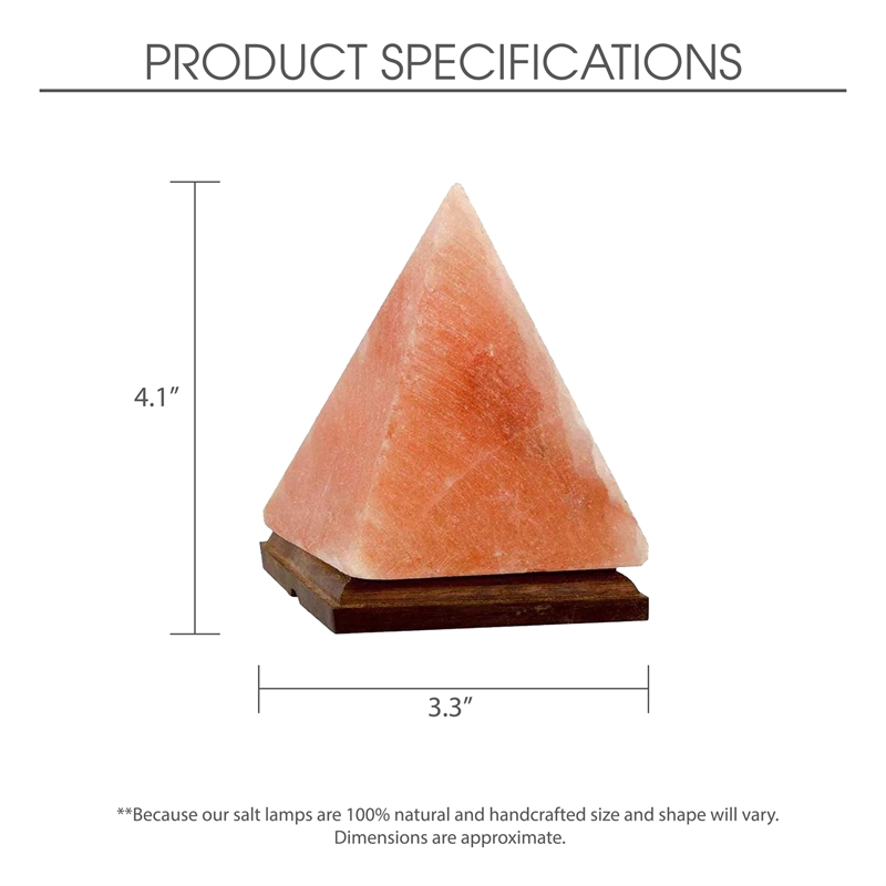 Posh Living Zacharias Piramide Salt Lamp 8 Color Modes