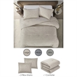 Posh Living Jeter 3pc Full/Queen Comforter Set Beige