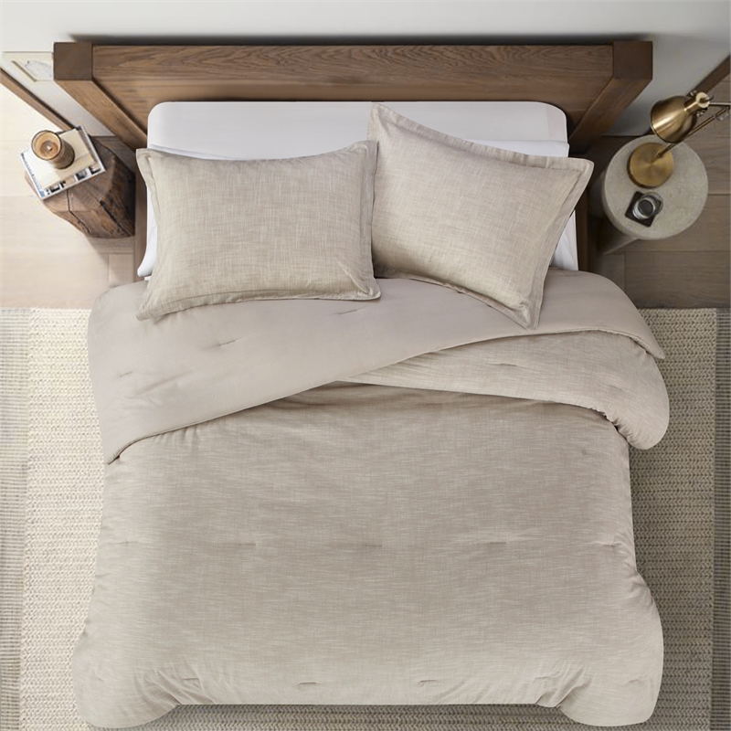 Posh Living Jeter 2pc Twin/Twin XL Comforter Set Beige