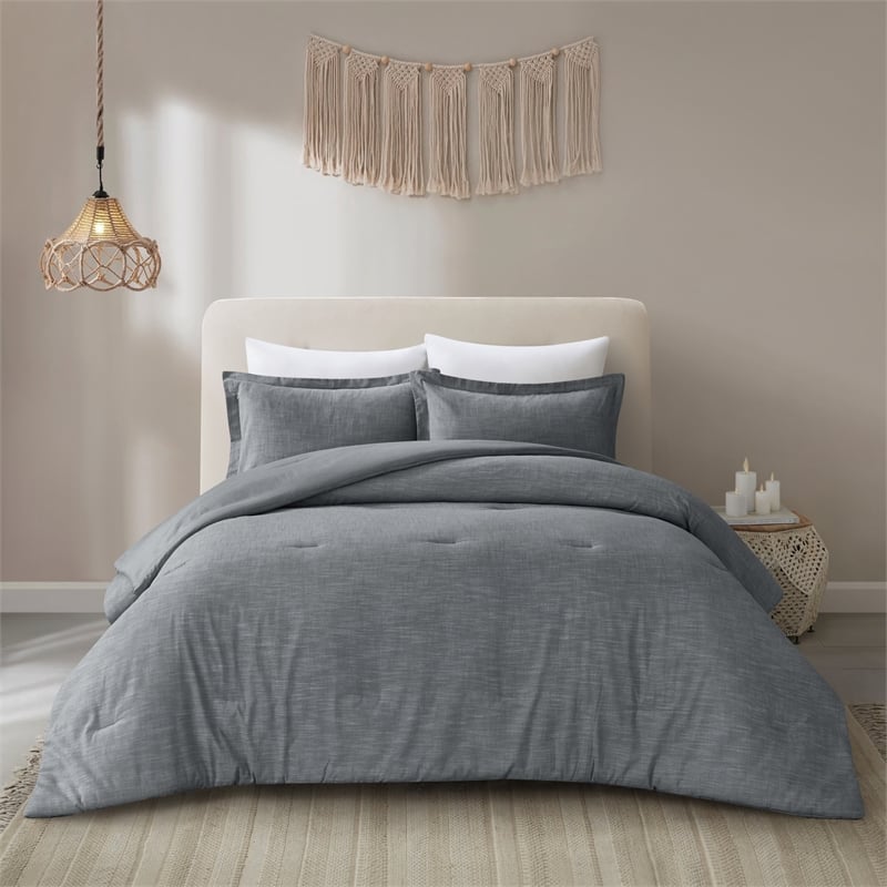 Posh Living Jeter 2pc Twin/Twin XL Comforter Set Denim