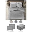 Posh Living Jeter 3pc Full/Queen Comforter Set Grey