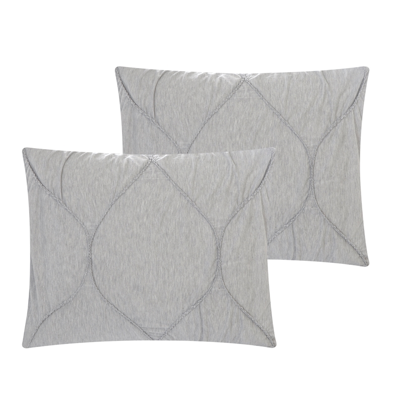 Posh Living Ginger 3pc King/California King Comforter Set Grey