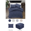 Posh Living Ginger 2pc Twin/Twin XL Comforter Set Navy