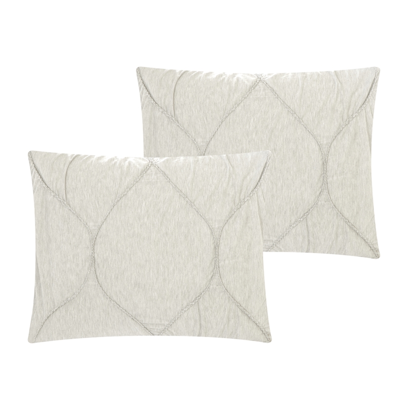 Posh Living Ginger 3pc King/California King Comforter Set White