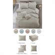 Posh Living Maira 5pc Twin/Twin XL Duvet Set Beige