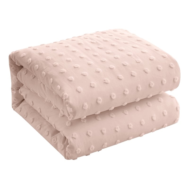 Posh Living Maira 7pc Full/Queen Duvet Set Blush
