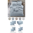 Posh Living Maira 7pc King/California King Duvet Set Blue