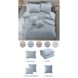 Posh Living Maira 5pc Twin/Twin XL Duvet Set Blue