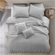 Posh Living Maira 5pc Twin/Twin XL Duvet Set Grey
