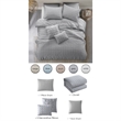 Posh Living Maira 5pc Twin/Twin XL Duvet Set Grey