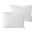 Posh Living Maira 7pc King/California King Duvet Set White