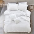 Posh Living Maira 7pc Full/Queen Duvet Set White