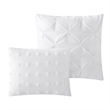 Posh Living Maira 5pc Twin/Twin XL Duvet Set White