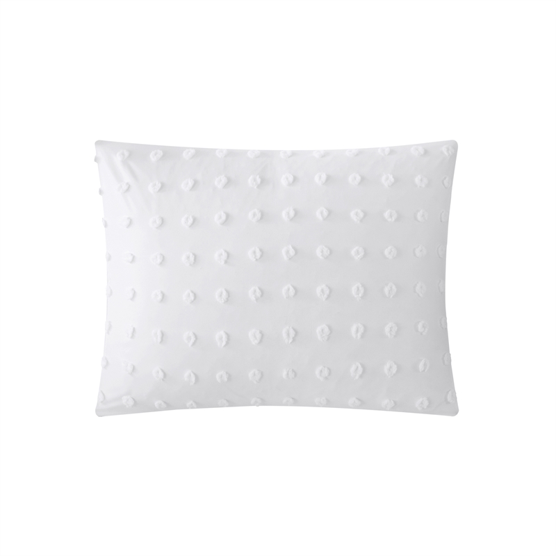 Posh Living Maira 5pc Twin/Twin XL Duvet Set White