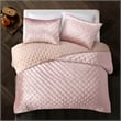 Posh Living Safiya Velvet 2pc Twin/Twin XL Comforter Set Blush
