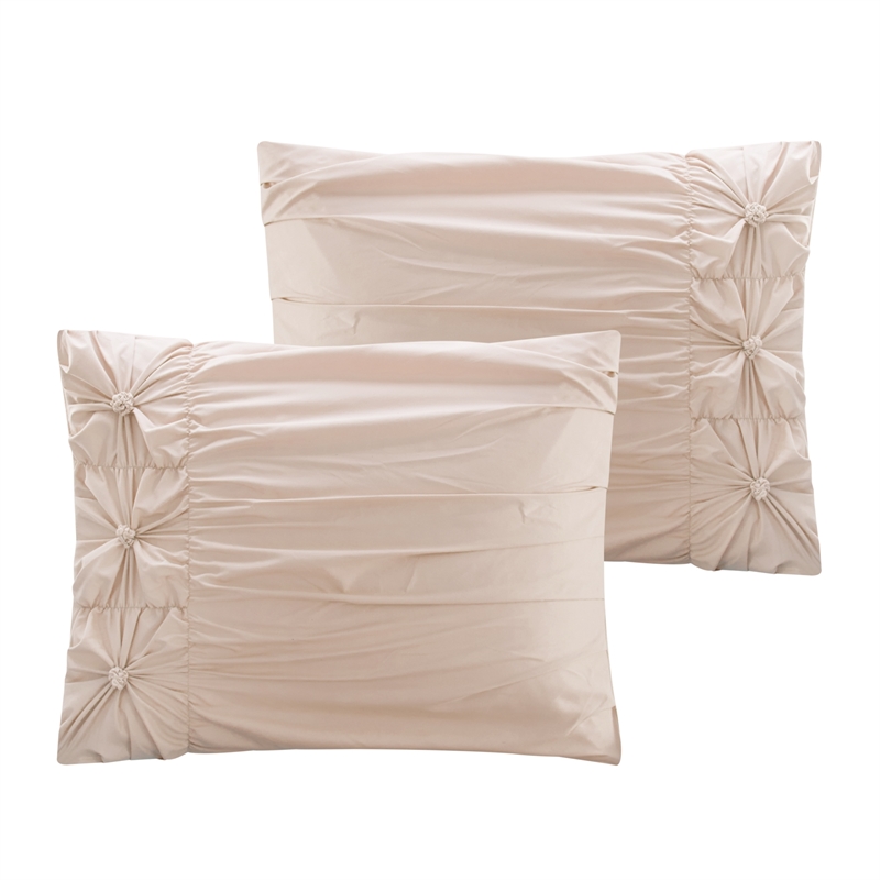 Posh Living Arissa 5pc Full/Queen Comforter Set Blush