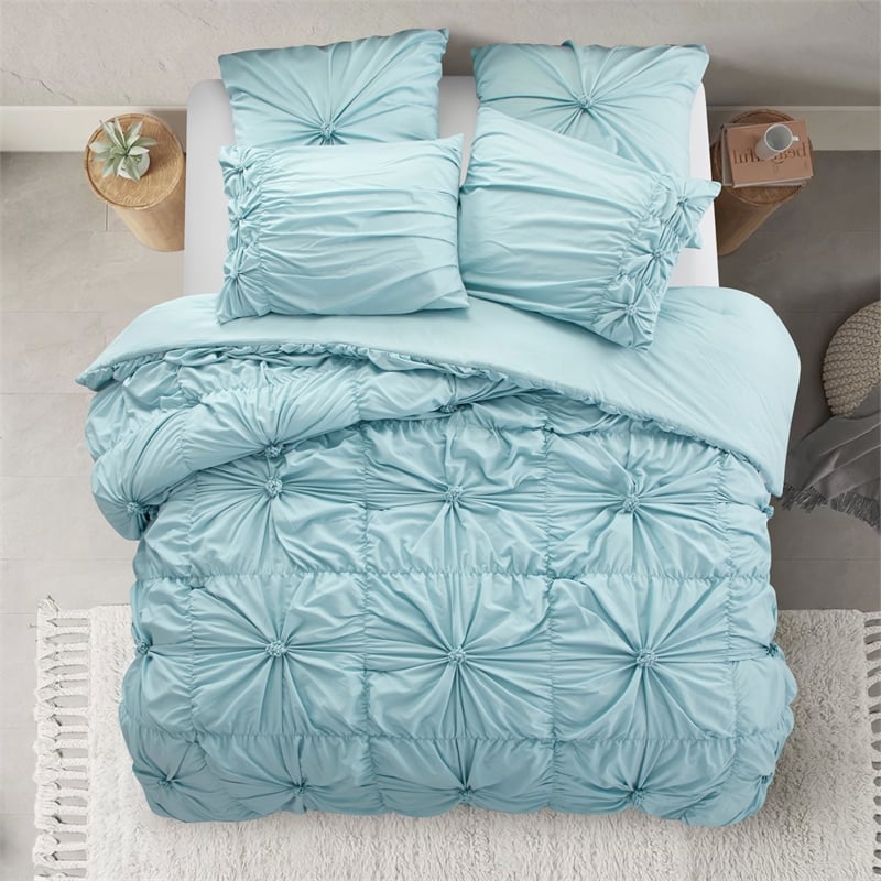 Posh Living Arissa 5pc King/California King Comforter Set Blue